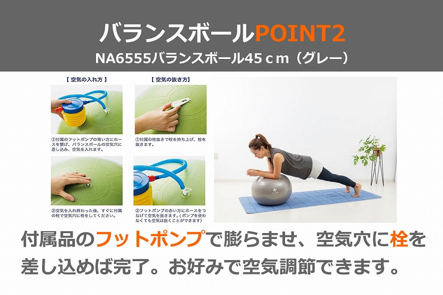 NA6555 バランスボール45cm