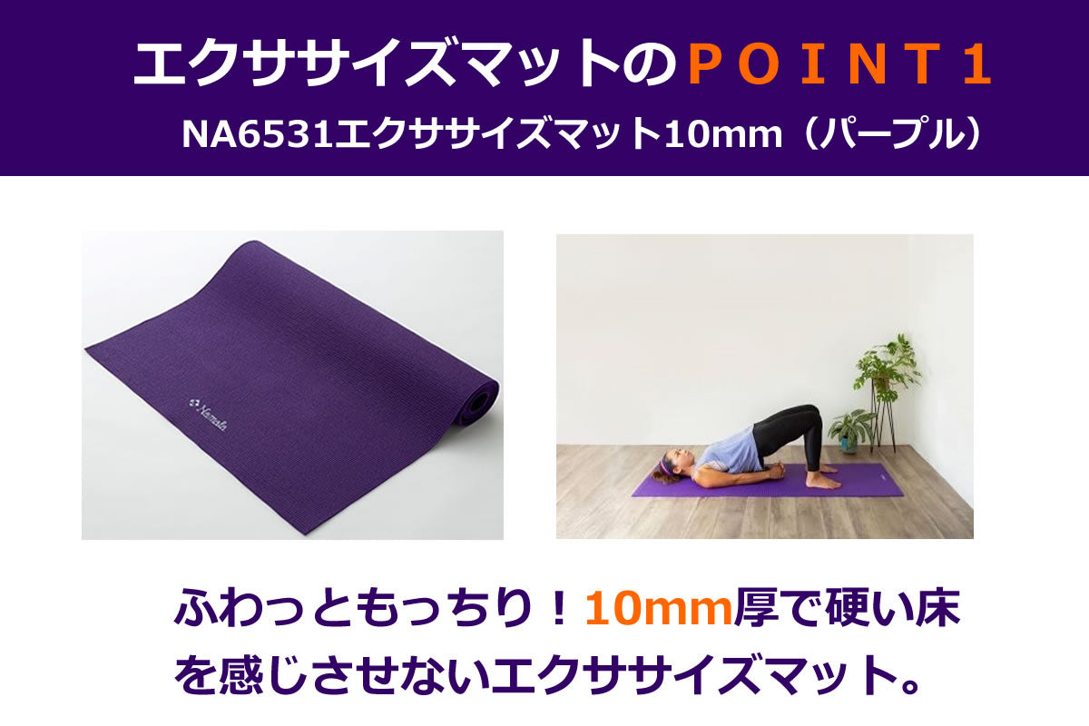 NA6531 エクササイズマット10mm(パープル)