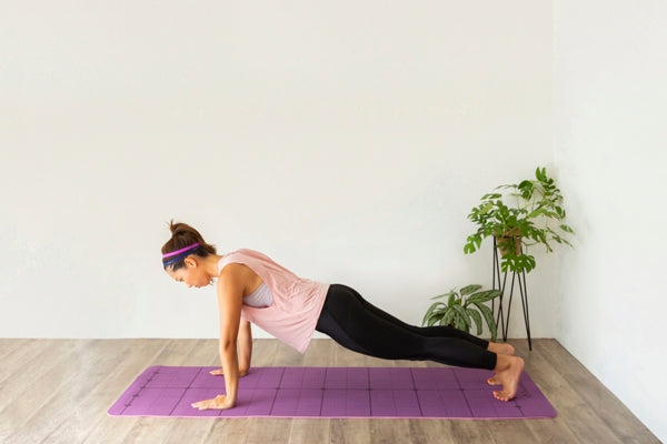 NA6395 ガイドラインヨガマット(パープル/ピンク)