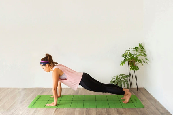 NA6401 ガイドラインヨガマット(オリーブ/グレー)