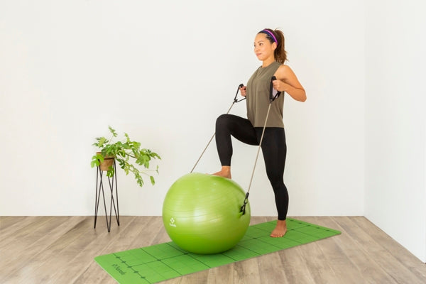 NA6456 ストラップバランスボール55cm(オリーブ)