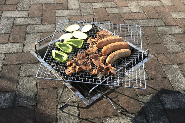 *Shoppiness*【North Eagle】NE1443 ステン焚火グリルX(エックス)