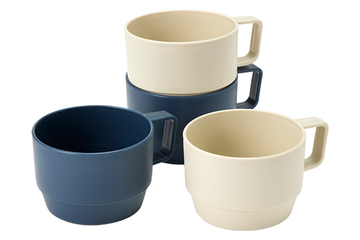 【NEW】NE60026 アウトドアカップ BW 4ピース